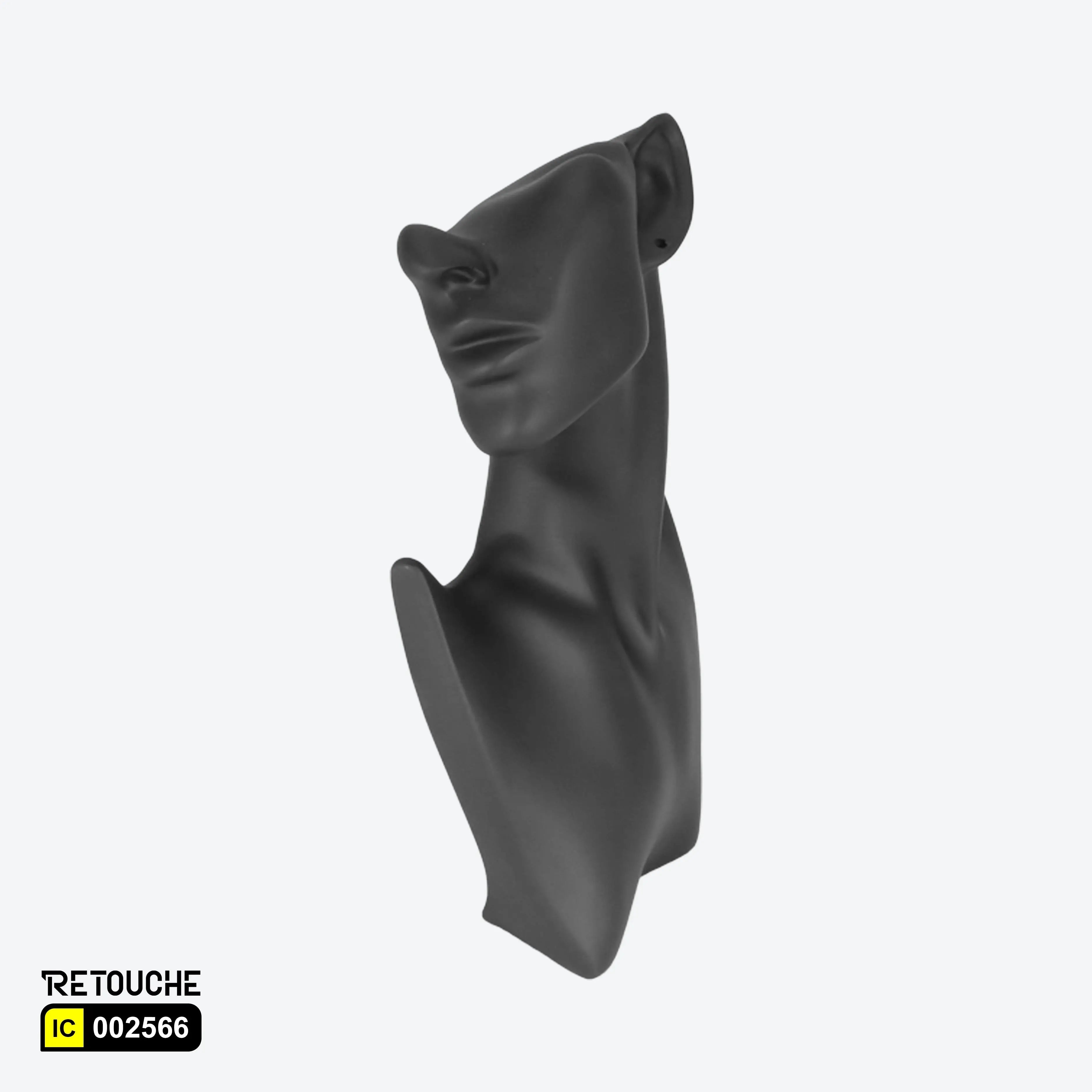 Female Jewelry Mannequin Bust Display, Black Color Displays & Showcases