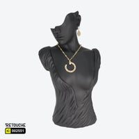Female Mannequin Bust Jewelry Display, Black Color Displays & Showcases