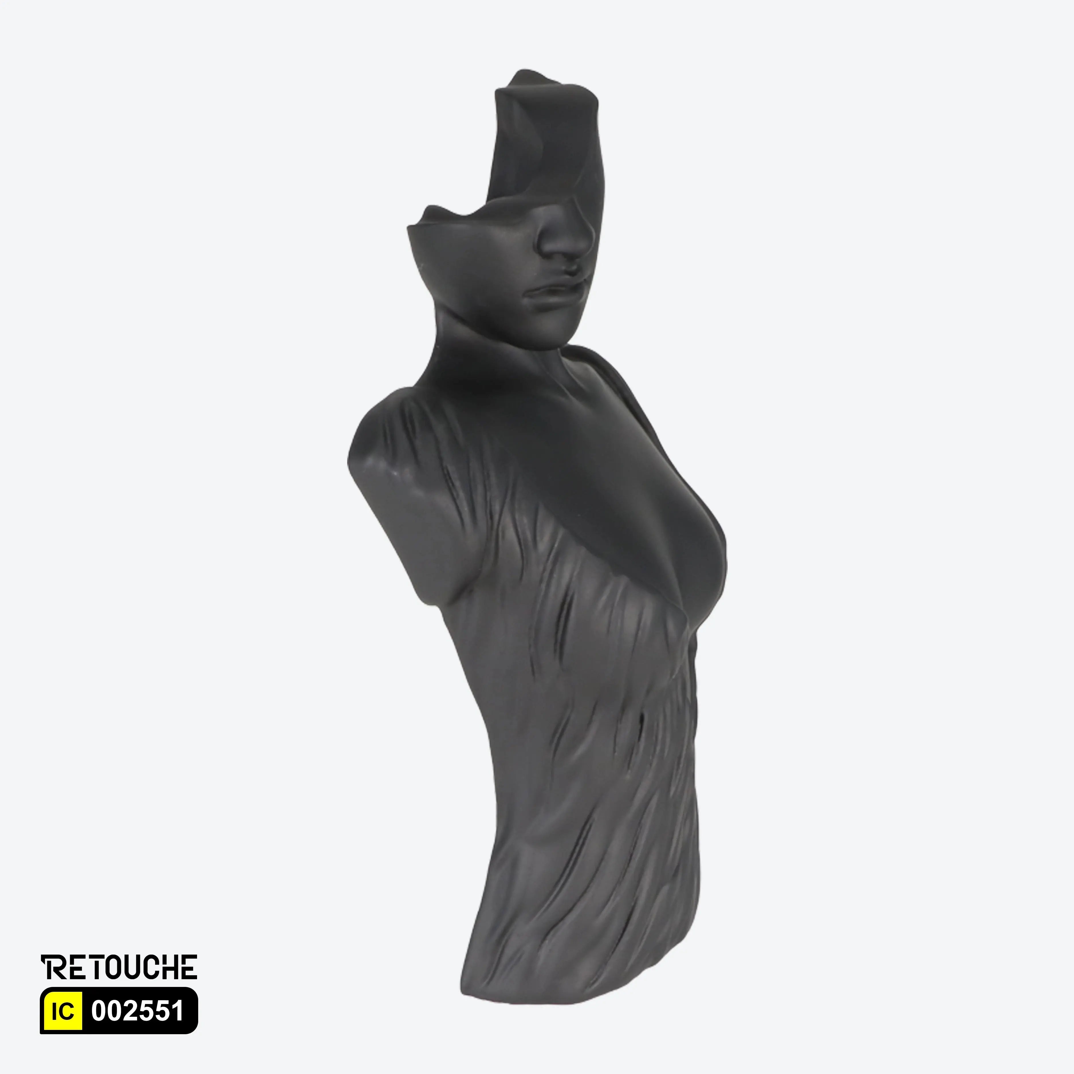 Female Mannequin Bust Jewelry Display, Black Color Displays & Showcases