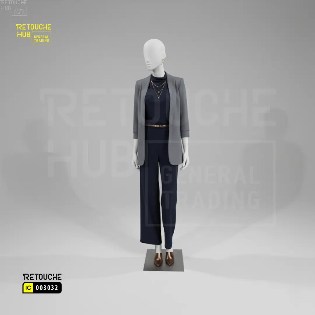 Female Mannequin | Straight Pose | Egg Face Retouche Hub General Trading L.L.C