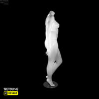 Female Mannequin, Plus Size, Headless, Glossy White Color - Retouche Hub General Trading LLC®