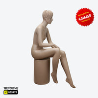 Female Mannequin, Setting Pose, Full Body, Facial Features, Skin Color Female Mannequin