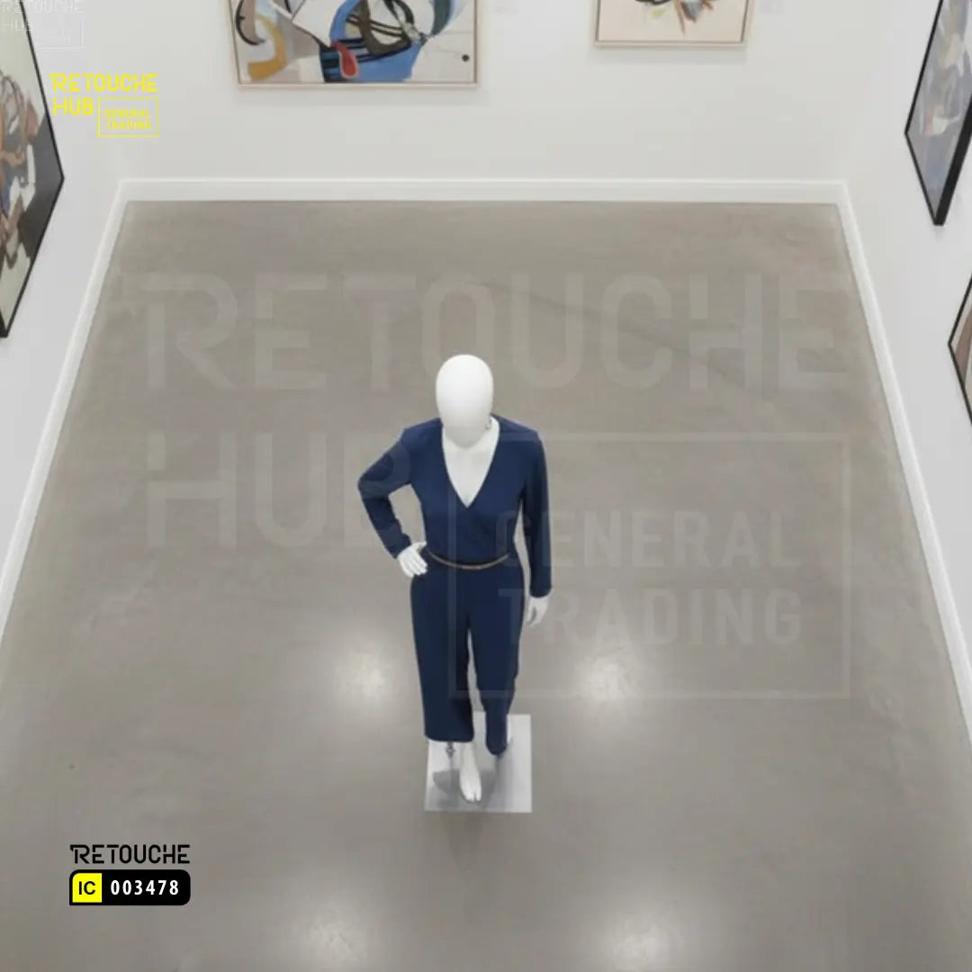 Fiberglass Female Mannequin | Egg Face | Hand on Waist Retouche Hub General Trading L.L.C