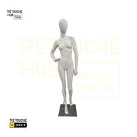Fiberglass Female Mannequin | Egg Face | Hand on Waist Retouche Hub General Trading L.L.C