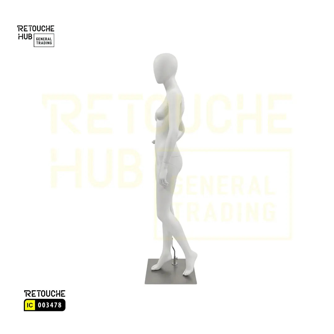 Fiberglass Female Mannequin | Egg Face | Hand on Waist Retouche Hub General Trading L.L.C