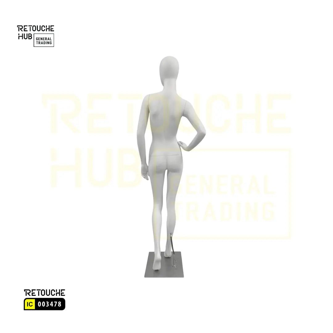 Fiberglass Female Mannequin | Egg Face | Hand on Waist Retouche Hub General Trading L.L.C