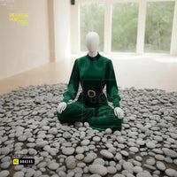 Fiberglass Female Mannequin | Meditation Yoga Pose | White Color Retouche Hub General Trading L.L.C