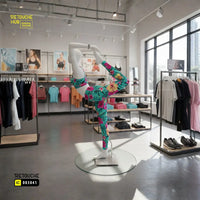 Fiberglass Female Mannequin | Yoga Pose | White Color Retouche Hub General Trading L.L.C