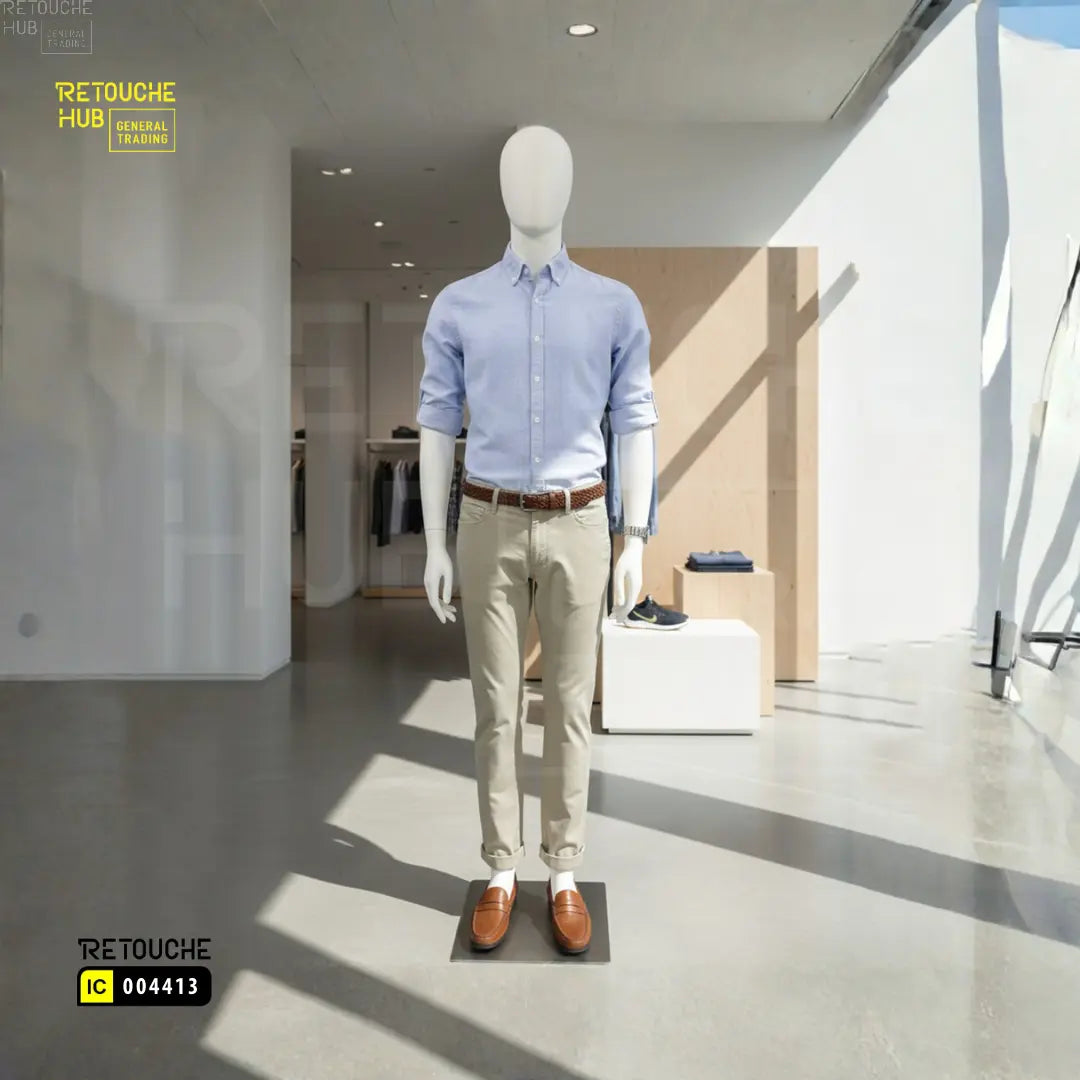 Fiberglass Male Mannequins Egg Face Retouche Hub General Trading L.L.C