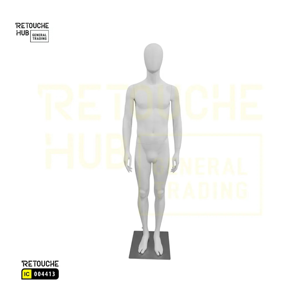 Fiberglass Male Mannequins Egg Face Retouche Hub General Trading L.L.C