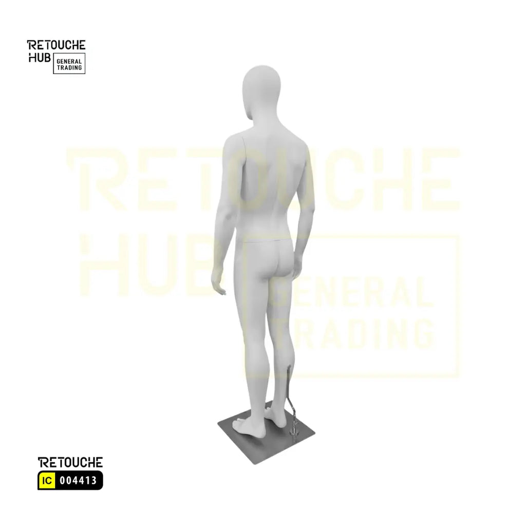 Fiberglass Male Mannequins Egg Face Retouche Hub General Trading L.L.C