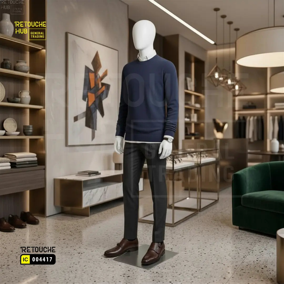Fiberglass Male Mannequins | Full Body | Egg Face Retouche Hub General Trading L.L.C