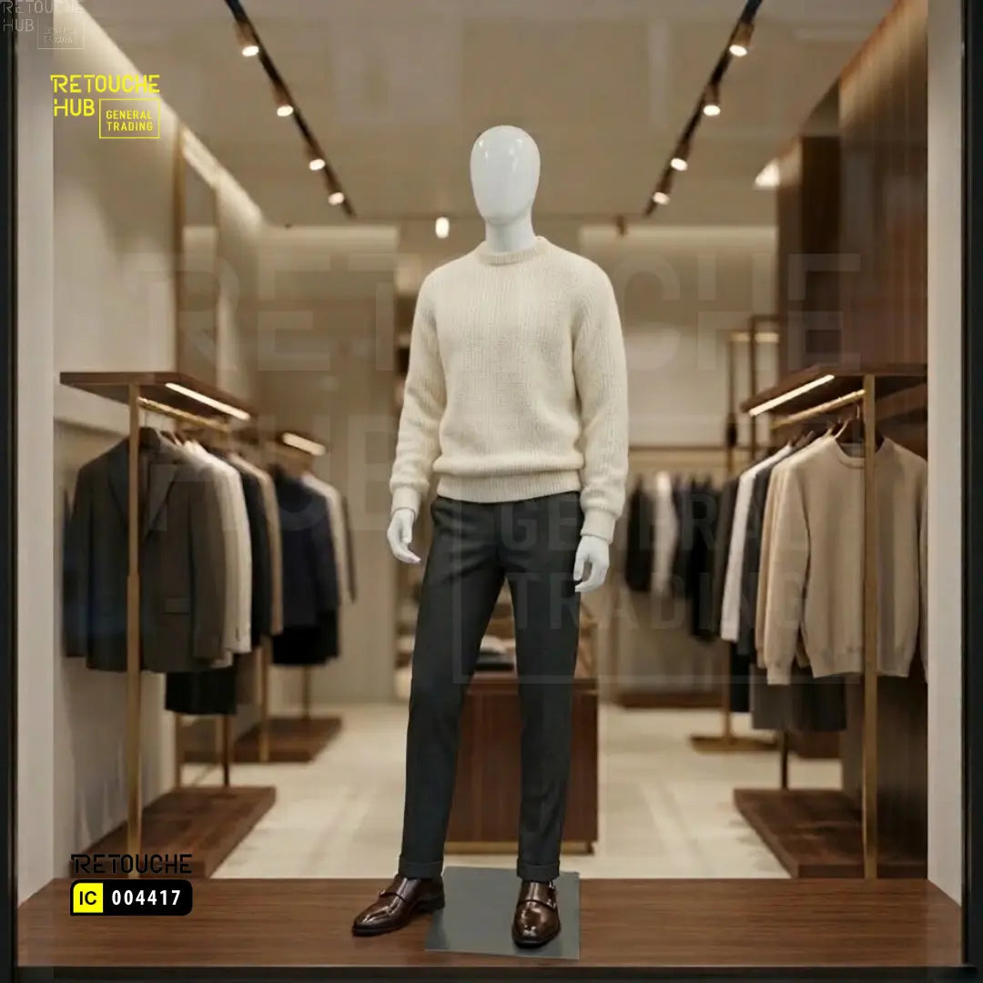 Fiberglass Male Mannequins | Full Body | Egg Face Retouche Hub General Trading L.L.C