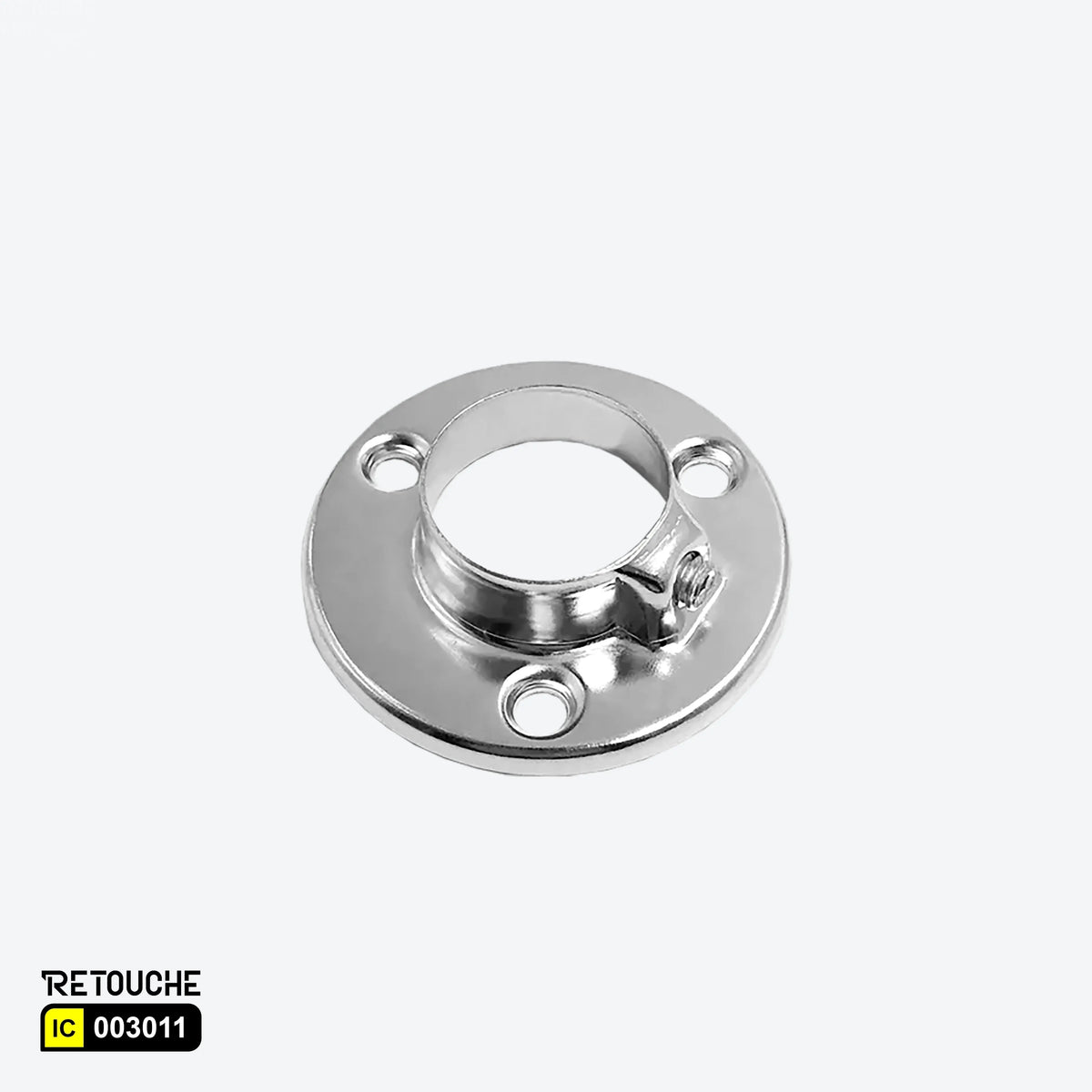 Flange, Fit for 25mm Round tube ,Metal, Chrome Round Tube & Accessories