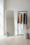 White MDF Floor Mirror lifestyle