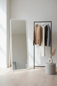 White MDF Floor Mirror lifestyle