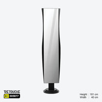 Floor Standing Mirror, Black Wood Freestanding Stand
