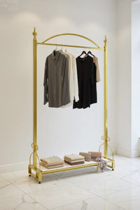Gold Metal Clothes Stand – retry
