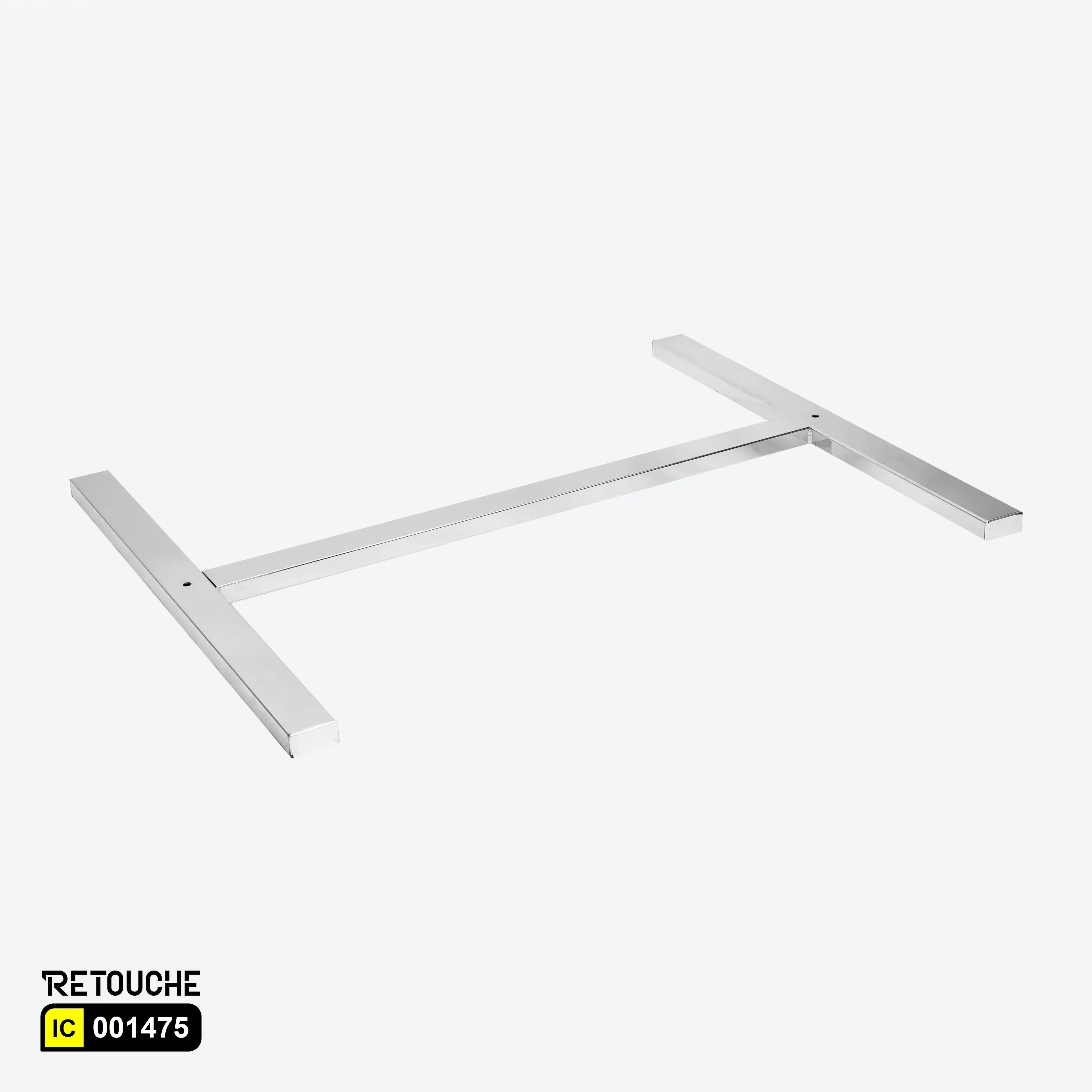 H Type Base 1060x850mm, Chrome