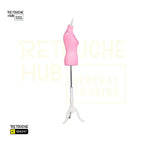 Half-Body Female Mannequin | on Tripod | Pink Retouche Hub General Trading L.L.C