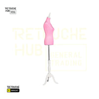 Half-Body Female Mannequin | on Tripod | Pink Retouche Hub General Trading L.L.C