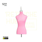 Half-Body Female Mannequin | on Tripod | Pink Retouche Hub General Trading L.L.C