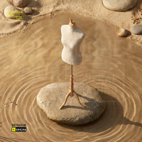 Half-Body Female Mannequin | on Tripod | Pure White Retouche Hub General Trading L.L.C