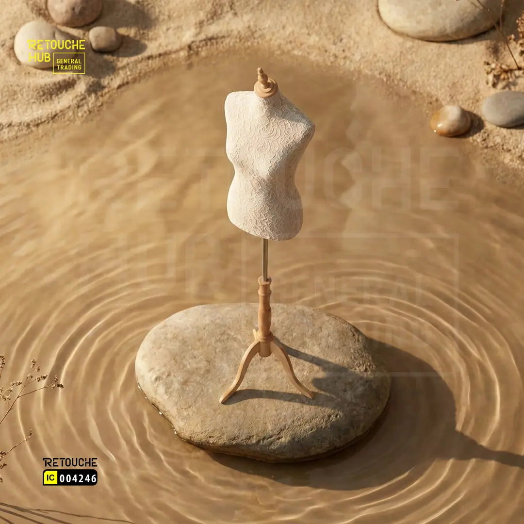 Half-Body Female Mannequin | on Tripod | Pure White Retouche Hub General Trading L.L.C