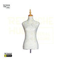 Half-Body Female Mannequin | on Tripod | Pure White Retouche Hub General Trading L.L.C
