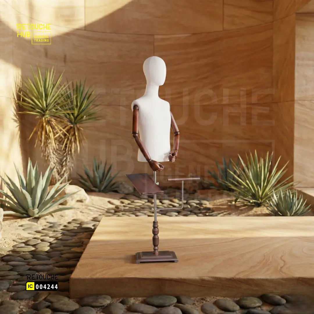Half-Body Male Mannequin | Adjustable with Head Retouche Hub General Trading L.L.C
