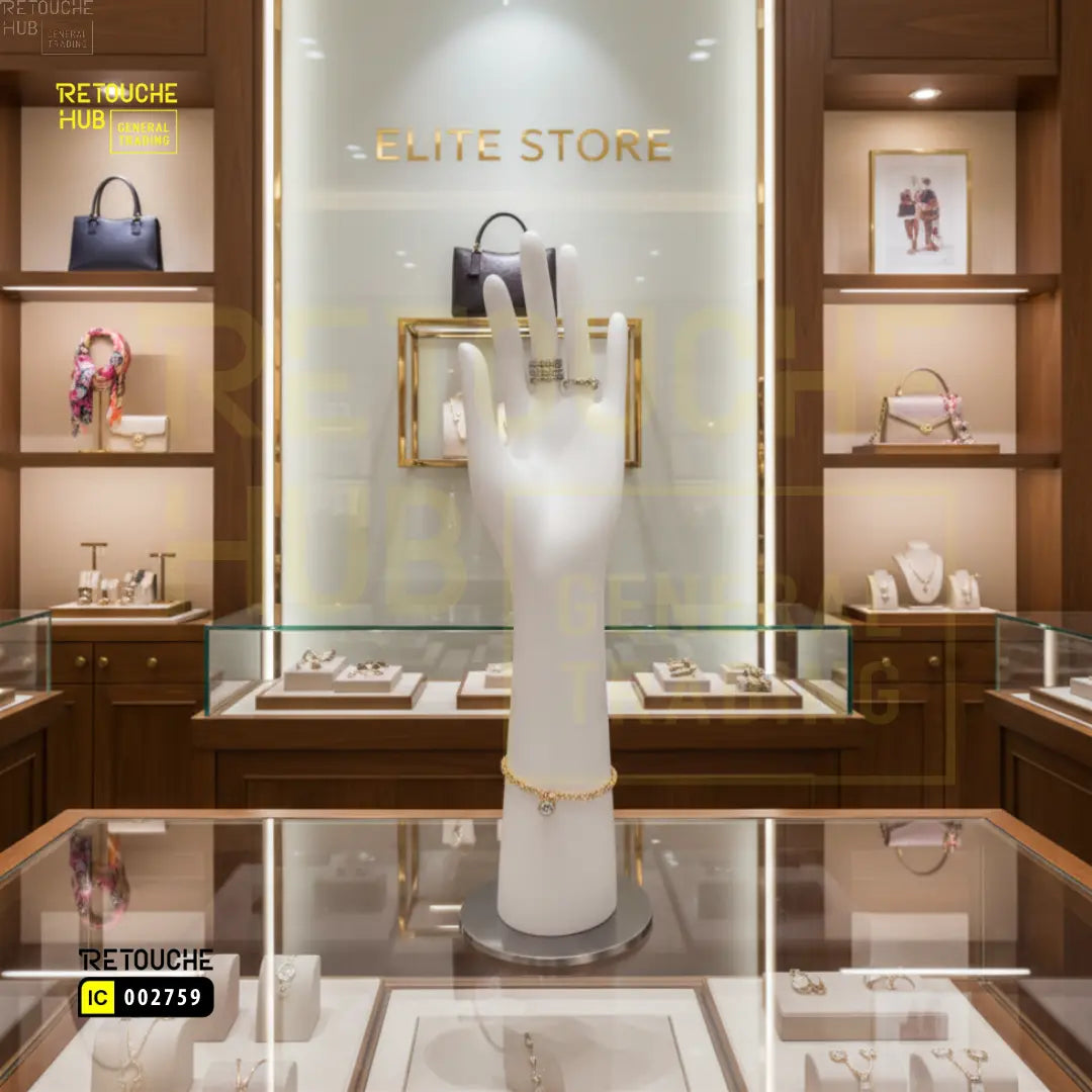 Hand Display Stand | Straight - Left Retouche Hub General Trading L.L.C