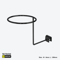 Hat Display Hook for Oval Crossbar, Metal Oval Tube & Accessories