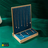 Jewelry Display Stand, Green Velvet Displays & Showcases