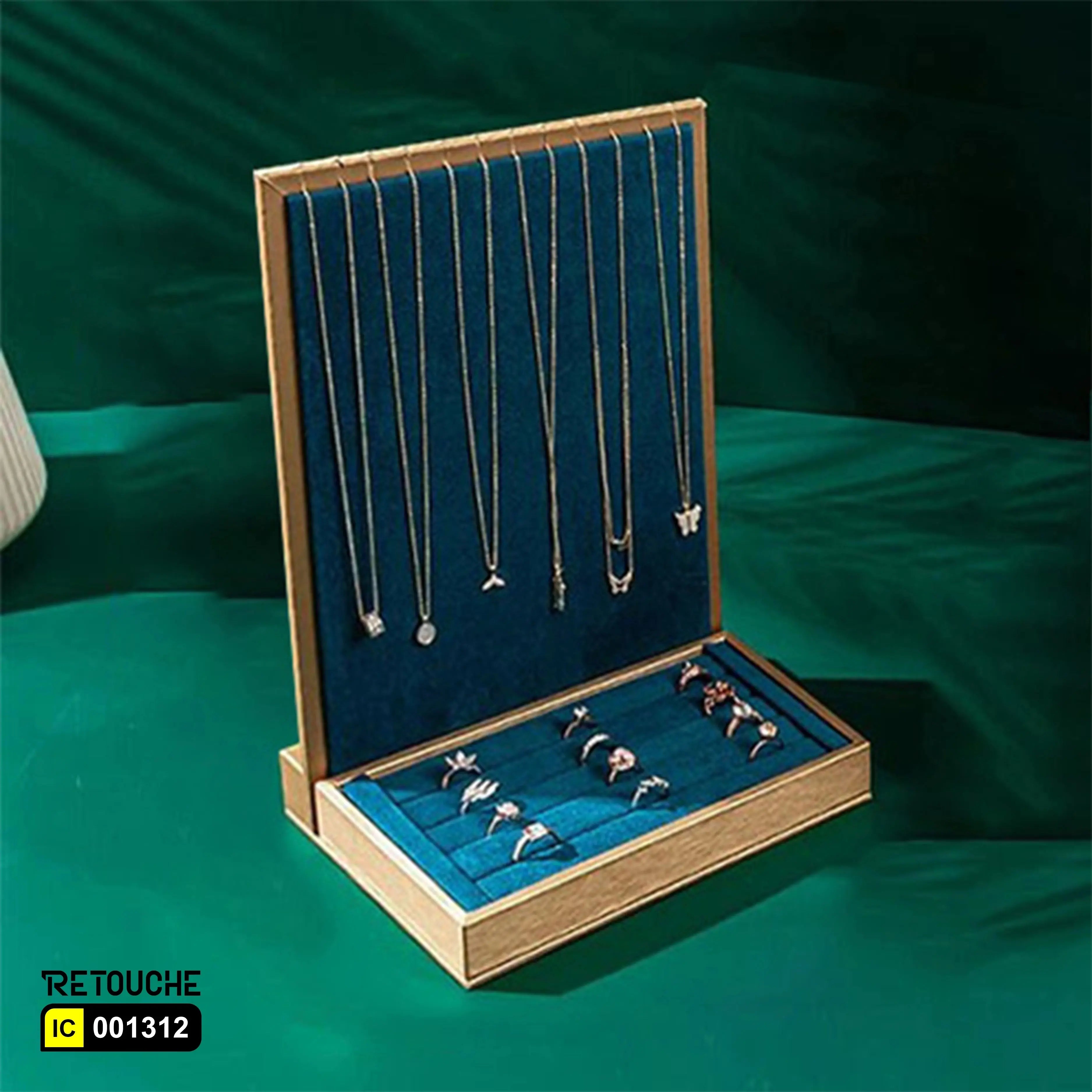 Jewelry Display Stand, Green Velvet Displays & Showcases