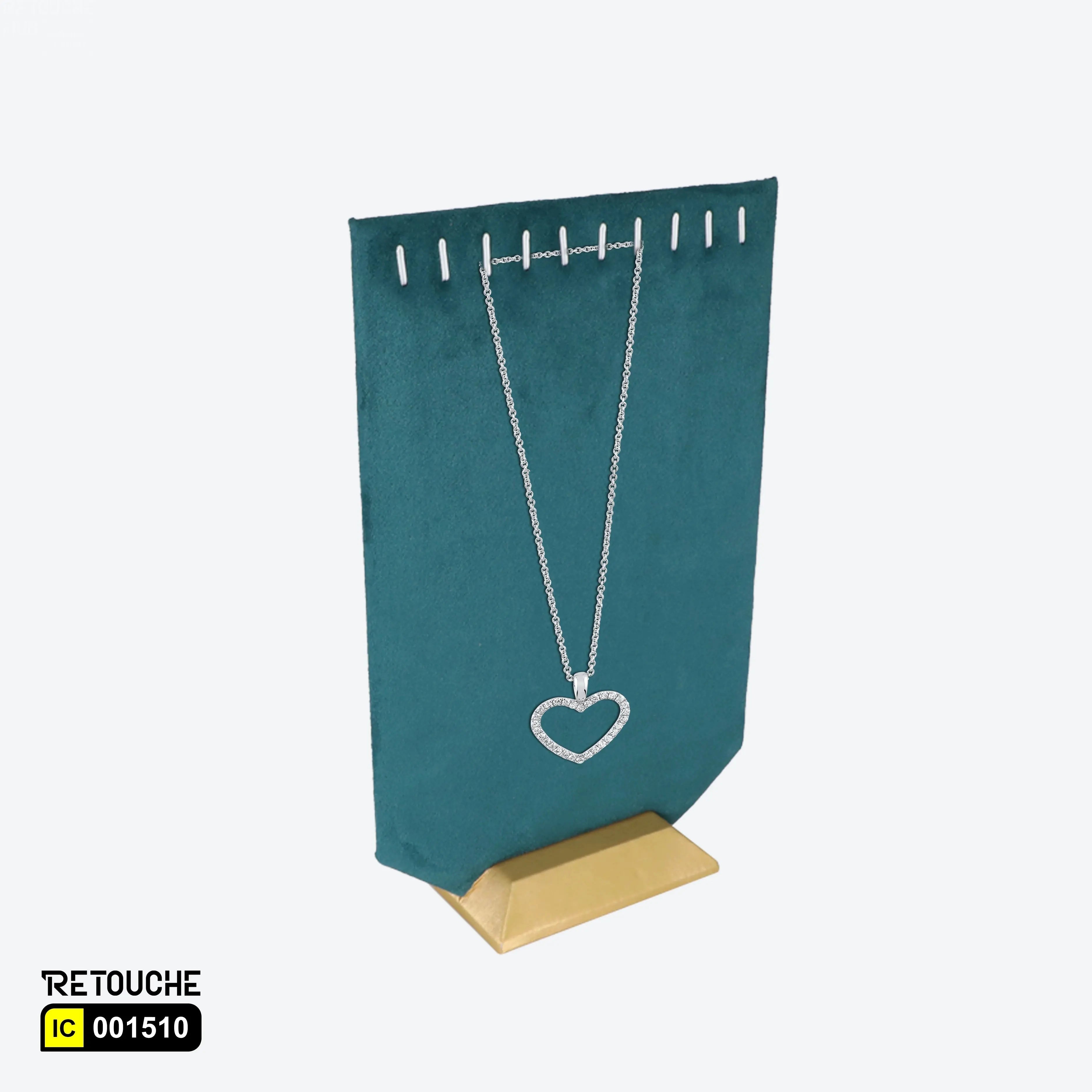 Jewelry Display Stand, Green Velvet Displays & Showcases