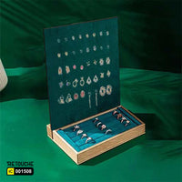 Jewelry Display Stand, Green Velvet Displays & Showcases