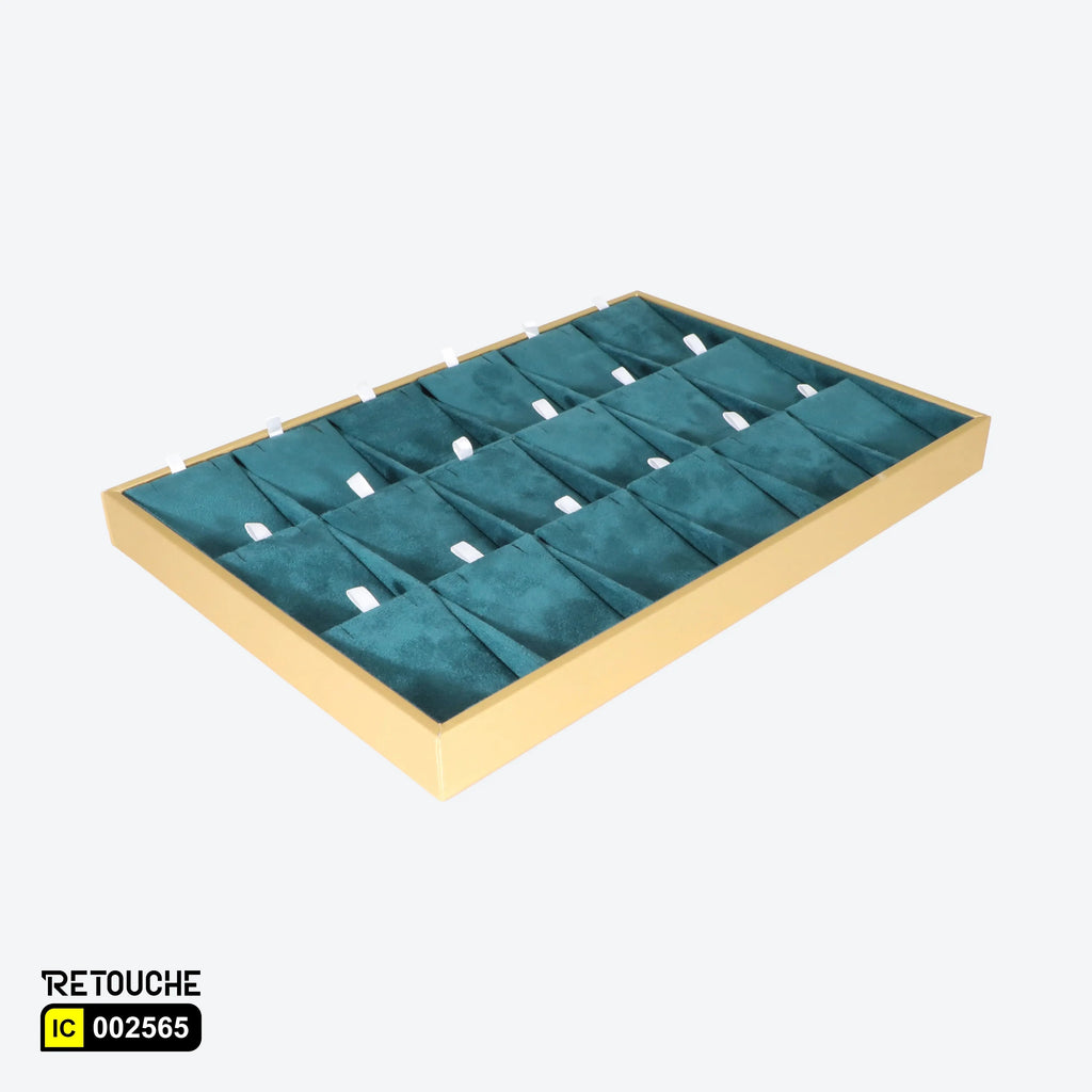 Jewelry Display Storage, Green Velvet Displays & Showcases