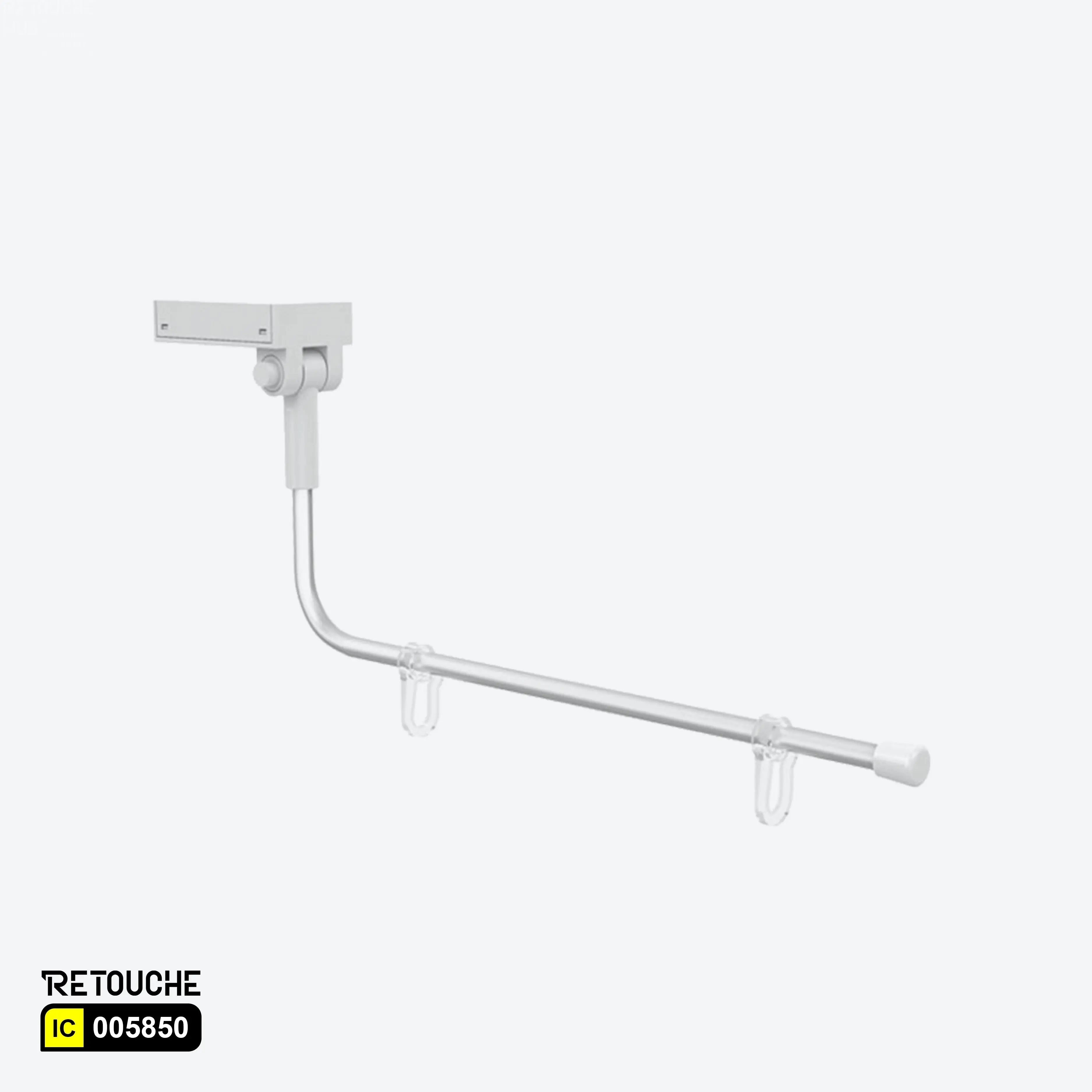 MAG-SW-TUBE-L Magnetic Sign Holder With Adjustable Angle - White Supermarket Equipment