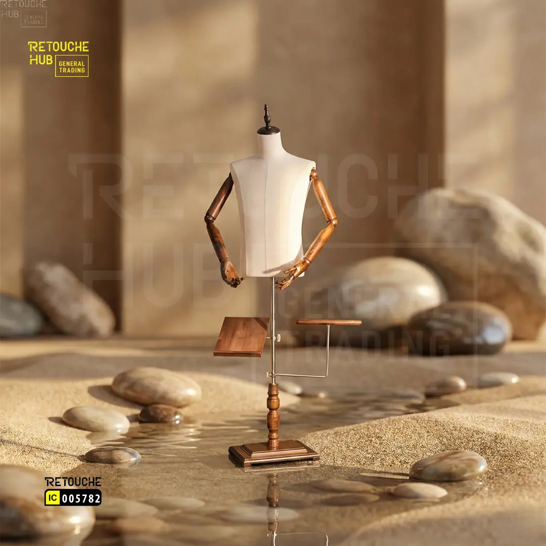 Male Suit Display, , Torso Mannequin with Shoe Rack, Adjustable Retouche Hub General Trading L.L.C