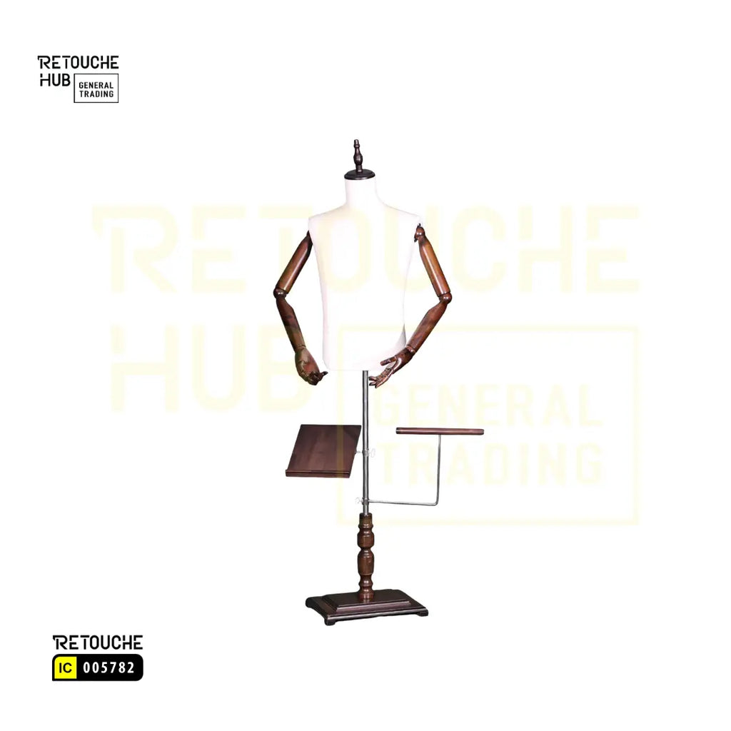 Male Suit Display, , Torso Mannequin with Shoe Rack, Adjustable