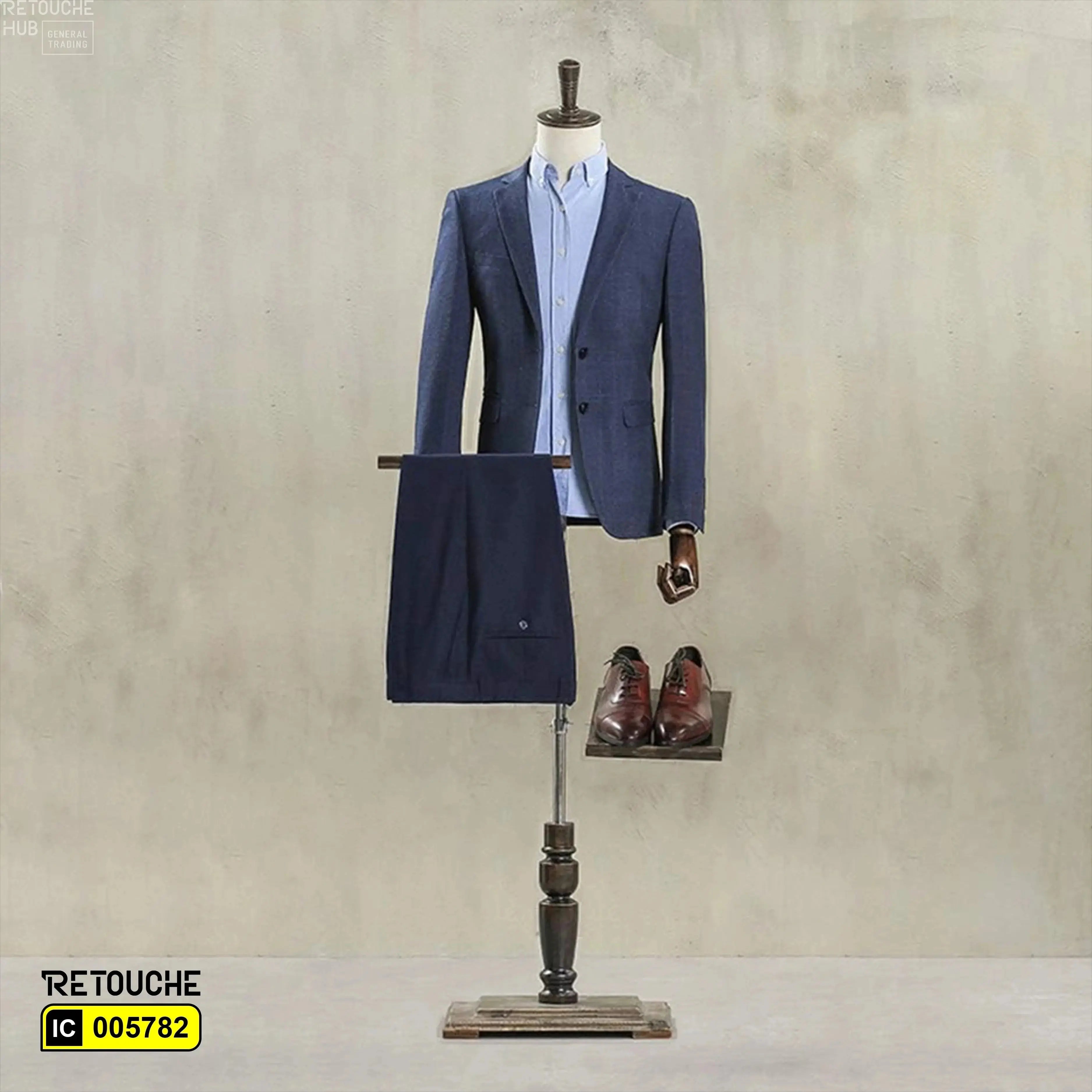 Male Suit Display, , Torso Mannequin with Shoe Rack, Adjustable Male Mannequin