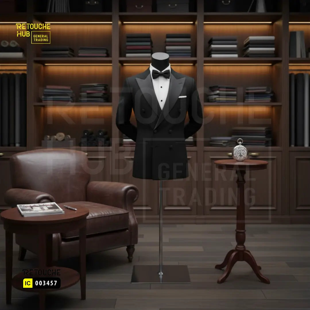 Male Upper Body Torso Display Mannequin with Stand | Arms at Back | No Head Retouche Hub General Trading L.L.C