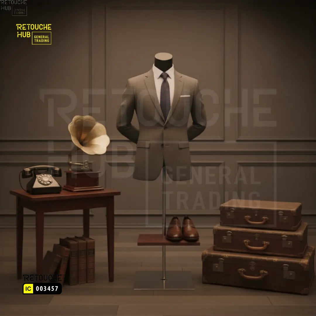 Male Upper Body Torso Display Mannequin with Stand | Arms at Back | No Head Retouche Hub General Trading L.L.C