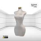Mannequin Torso Dress Form Manikin Body Velvet Cover Female Mannequin Stand, Plus Size Dress Form Manikin with Gold Base, Half Body Curvy Model Torso, Height Adjustable Retouche Hub General Trading L.L.C