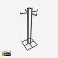 Metal Garment Clothes Rack Stand, Black Color Clothes Stands