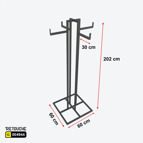Metal Garment Clothes Rack Stand, Black Color Clothes Stands