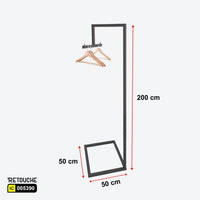 Metal Garment Clothes Rack Stand, Black Color Clothes Stands