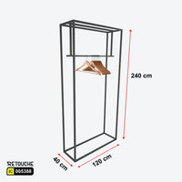 Metal Garment Clothes Rack Stand, Black Color Clothes Stands