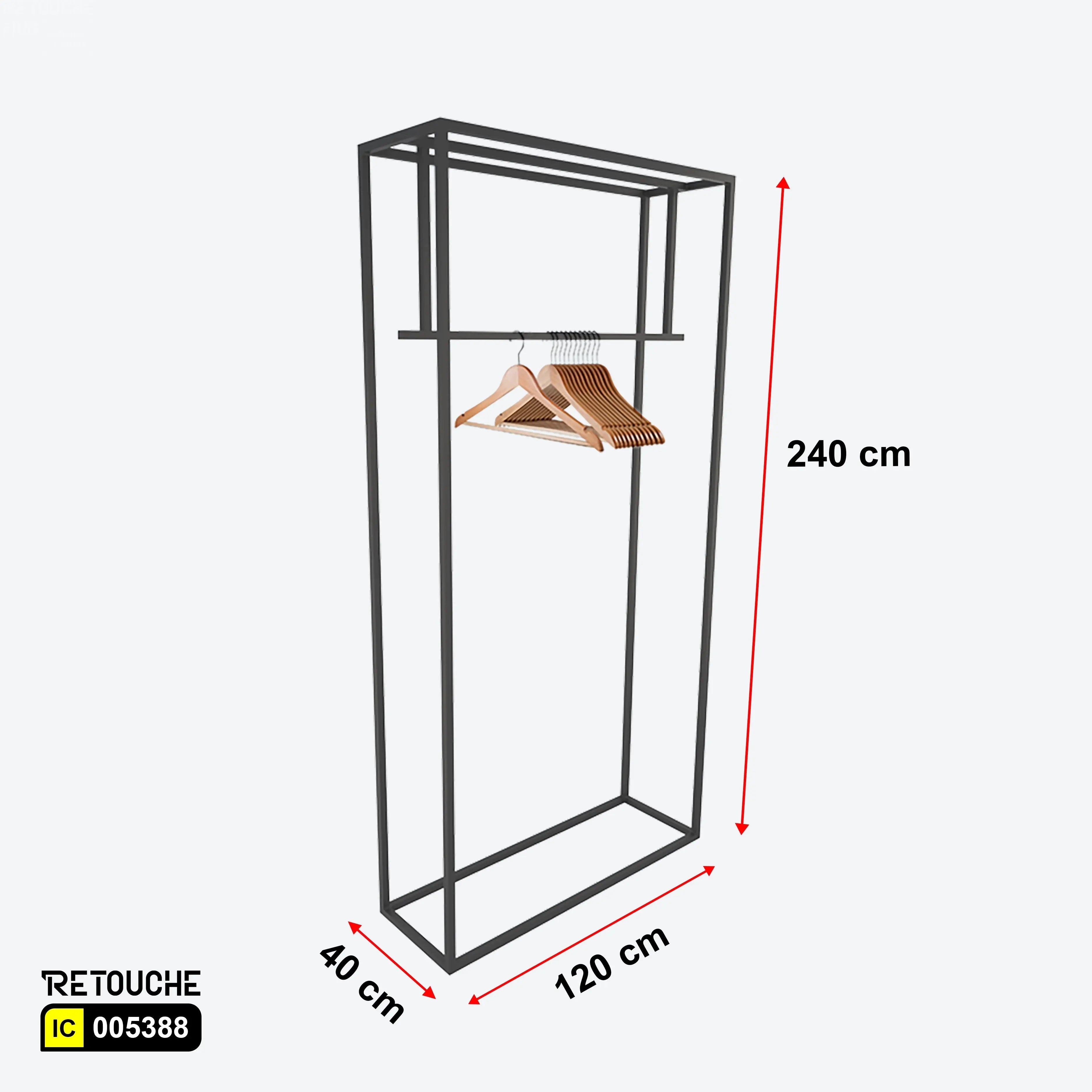 Metal Garment Clothes Rack Stand, Black Color Clothes Stands