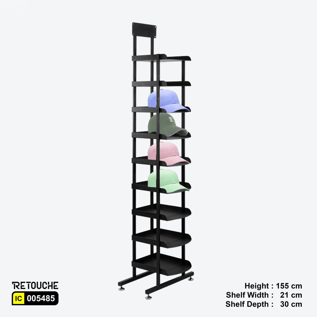 Display your caps with style and functionality using our Metal Stand For Cap Display.
Measuring 21x30x160cm, this black stand is the perfect size to showcase your collection.
Made with durable metal, it ensures longevity and stability for your caps.
Elevate your display game with our sleek and modern stand.